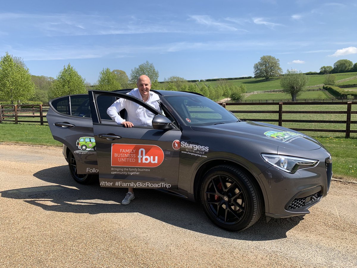 FamilyBizPaul's tweet photo. It’s Day 2 of the 2022 #FamilyBizRoadTrip with plans to catch up with @JFlexRubber and @MorleyHayes with a few other stops in between.  It’s all about celebrating the contribution of family firms across England.  Keep an eye out for the @SturgessCarsLtd car!! https://t.co/MQar7MXB2e