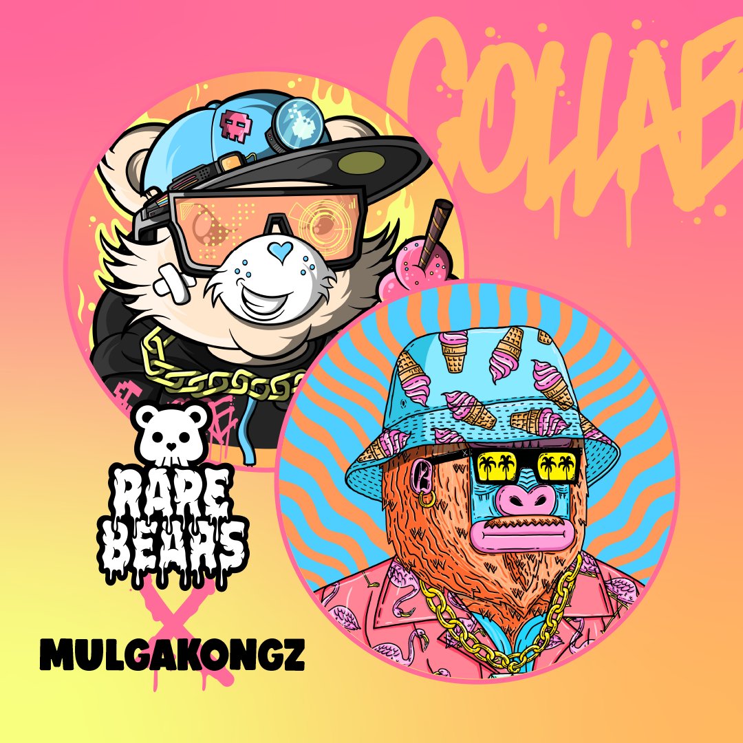 BearsRare's tweet photo. 🦍 MULGAKONGZ X RARE BEARS 🐻

@MulgaKongzNFT has partnered with us to giveaway 3 WL Spots! 🎉

To Enter:
1) Follow @BearsRare &amp; @MulgaKongzNFT
2) Like &amp; RT
3) Tag 3 friends 

Ends in 24H, good luck! ⏰ https://t.co/FYmckN7ssM