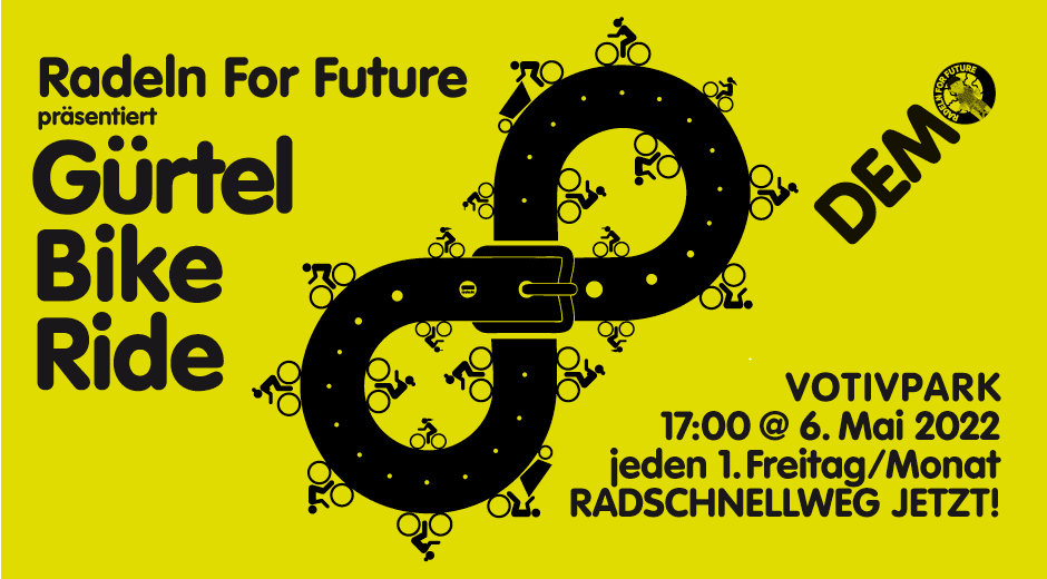 Helge's tweet photo. Nämlich Protest. AM FREITAG fahren wir den großen Gürtel Bike Ride. Fahr mit! (Treffpunkt um 5 im Votivpark.) https://t.co/gjMlmxRIWO https://t.co/ZS4G9wEuFE