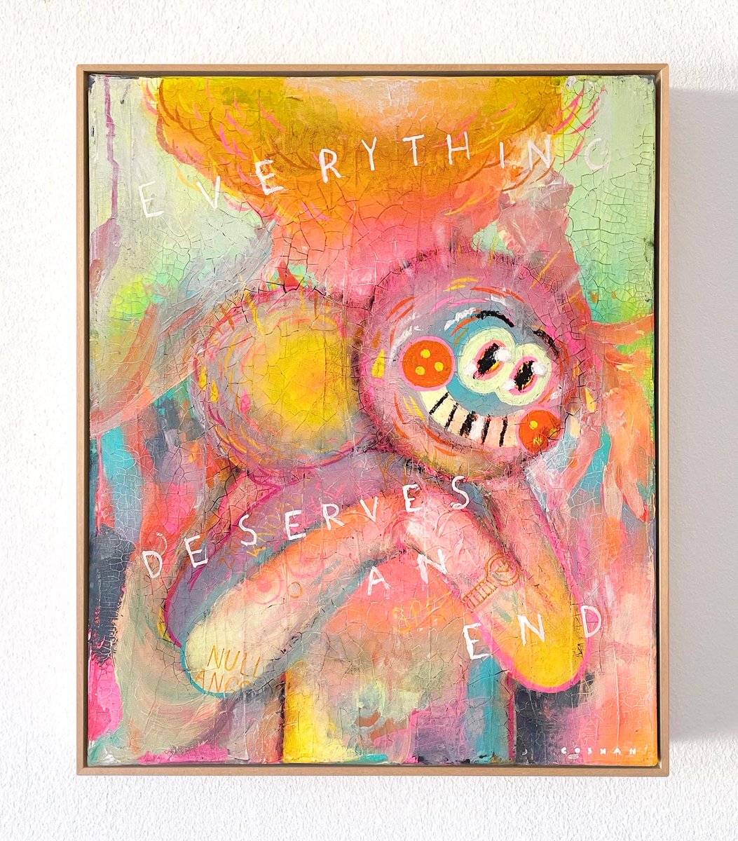 DeeDeeKid's tweet photo. HUG - acrylic &amp; oil on canvas https://t.co/bI46Mk4gzT