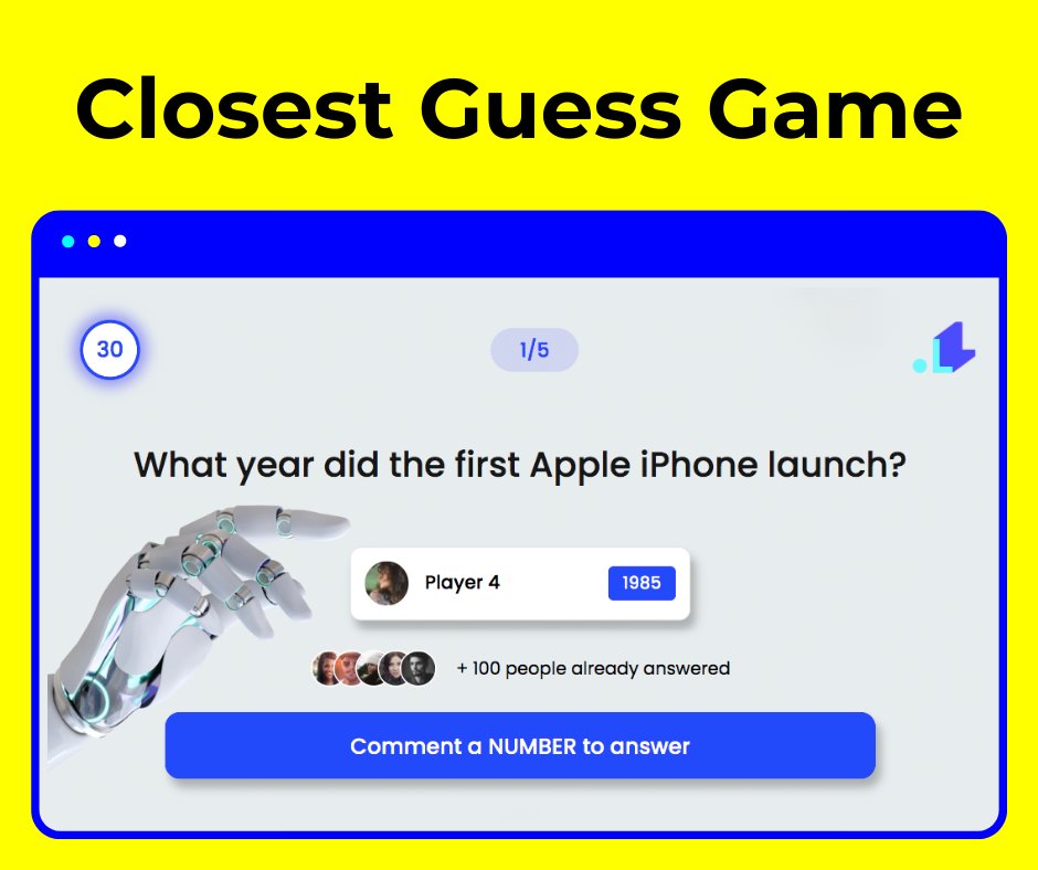 livereacting's tweet photo. โจWe've just launched a new Trivia-like game ๐น๏ธ that's even more challenging! No more multiple-choice, only open questions where users answer ONLY with a number ๐ขCheck how the new game works in this article: https://t.co/aZIU6f6UIn
#livestreaming #interactivestreams #LiveTrivia https://t.co/MGm1l6hXKr