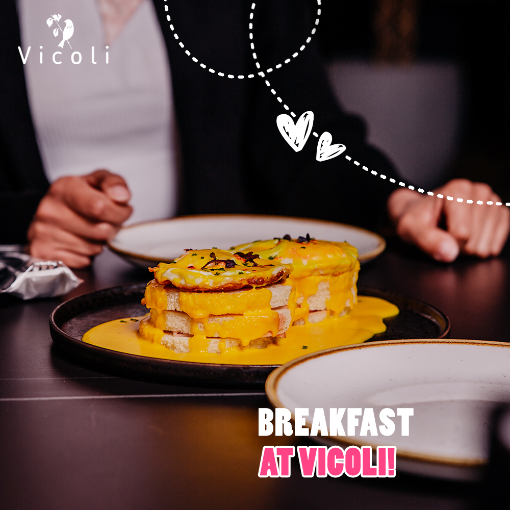Breakfast at Vicoli's is happiness tasted and time well spent.

ابدأ يومك صح و استمتع بطعم السعادة في فيكولي.
.
#Vicoli #ksa #saudiarabia #saudifoodies #saudilife #riyadh #khobar #riyadhrestaurants #khobarlife #italian
.
#المملكة_العربية_السعودية #فيكولي #الرياض #الخبر
