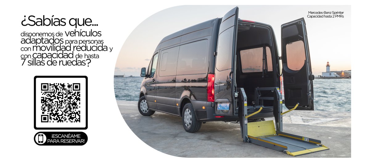Contamos con vehículos adaptados para cualquier tipo de necesidad. ¡Confía en #DipesaGroup! dipesagroup.com #Ibiza #Eivissa