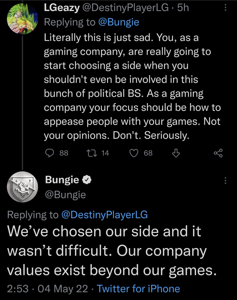 munkimatt's tweet image. A very good morning to whoever at @Bungie is running the social account and is absolutely taking no shit.