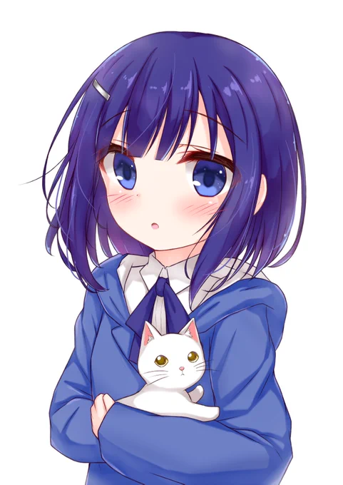初めてフユちゃん描いた🐈 
