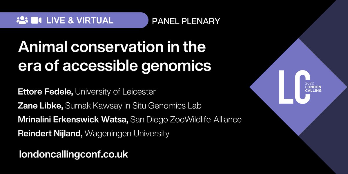 NanoporeConf's tweet photo. During this Panel Plenary, learn how portable &amp; accessible genomics is ushering in a new era for conservation genomics by providing access to rare species in remote locations &amp; promoting local, community-led, genomic research capacity. Register here: https://t.co/azcQnwV3Wi https://t.co/mvEKV69uv7