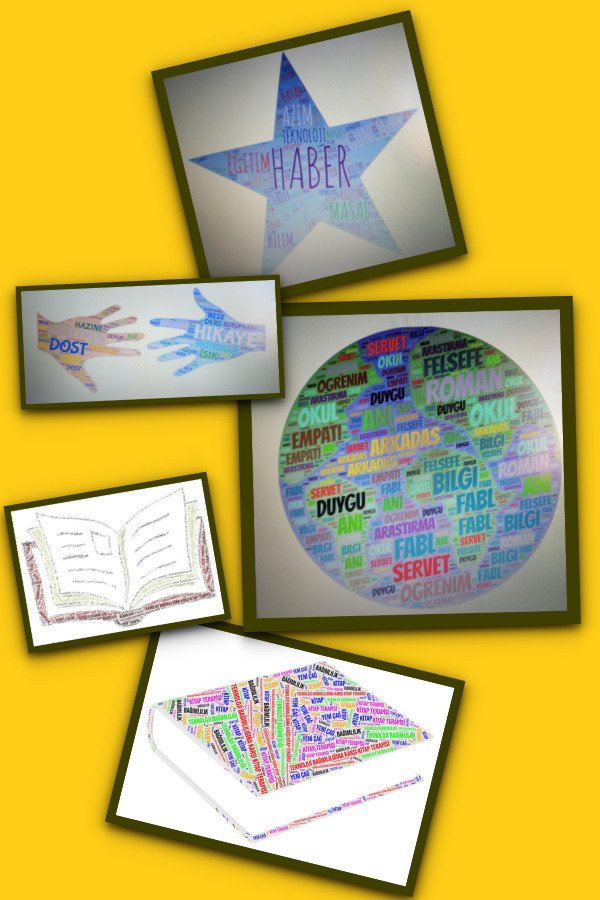 WordArt web 2.0 aracıya Kütüphaneler Haftası etkinliklerimiz.