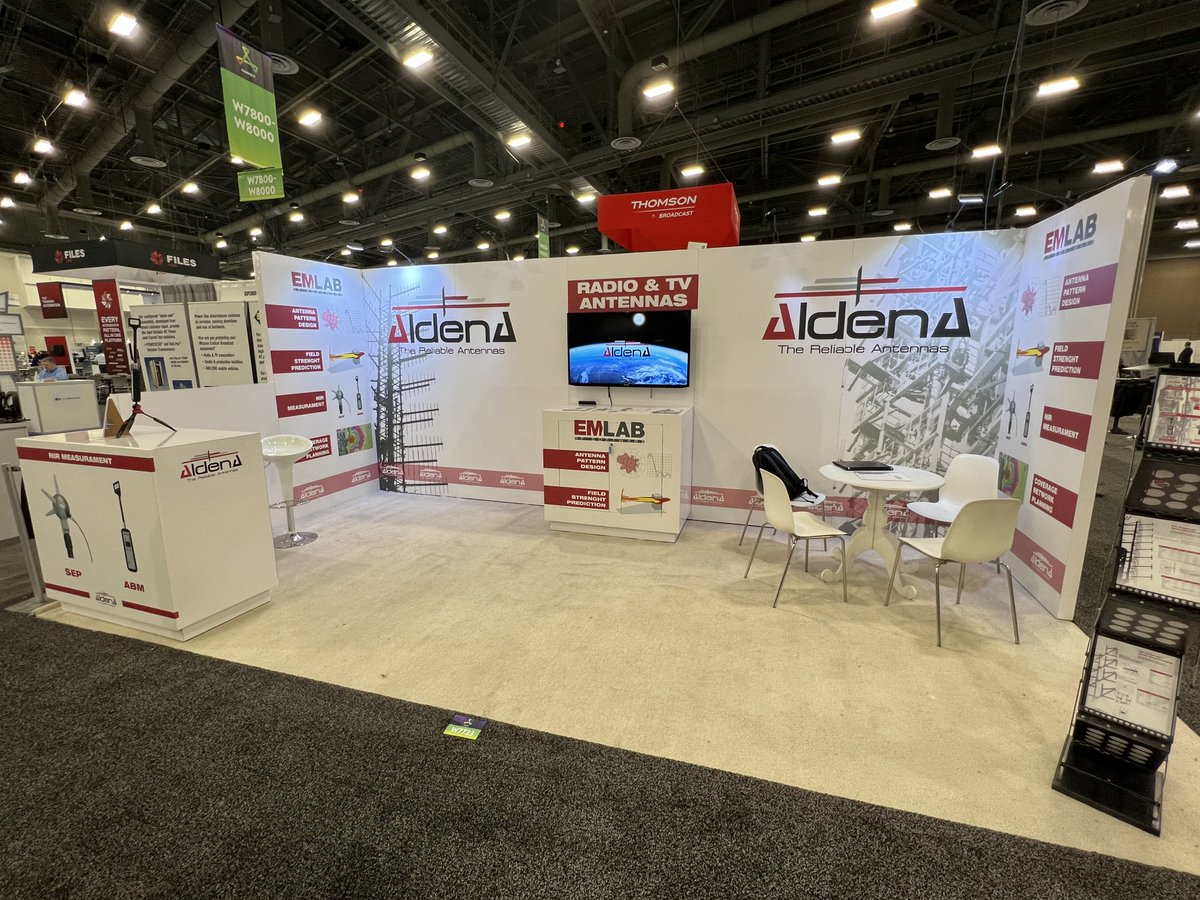 AldenaBroadcast's tweet image. An amazing #NABshow! 🇺🇸🗽
It was great to be back, see you next year! @NABShow 
#ALDENA #antenna #broadcastengineering #radio #DVBT2 #broadcasting #digitalradio #EMLab #DABplus #DABradio