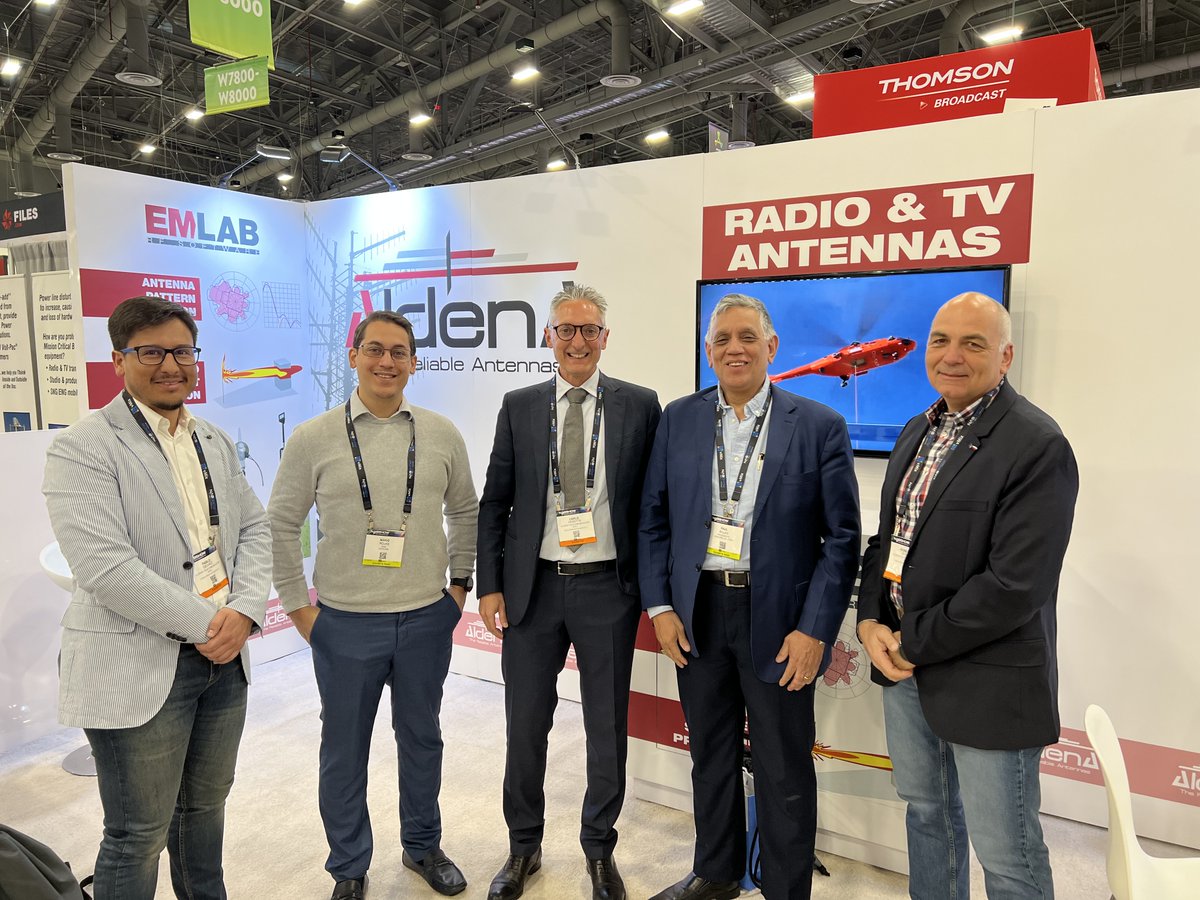 AldenaBroadcast's tweet image. An amazing #NABshow! 🇺🇸🗽
It was great to be back, see you next year! @NABShow 
#ALDENA #antenna #broadcastengineering #radio #DVBT2 #broadcasting #digitalradio #EMLab #DABplus #DABradio