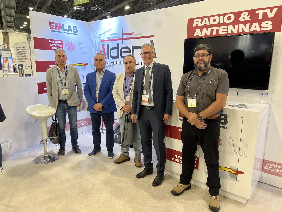 AldenaBroadcast's tweet image. An amazing #NABshow! 🇺🇸🗽
It was great to be back, see you next year! @NABShow 
#ALDENA #antenna #broadcastengineering #radio #DVBT2 #broadcasting #digitalradio #EMLab #DABplus #DABradio