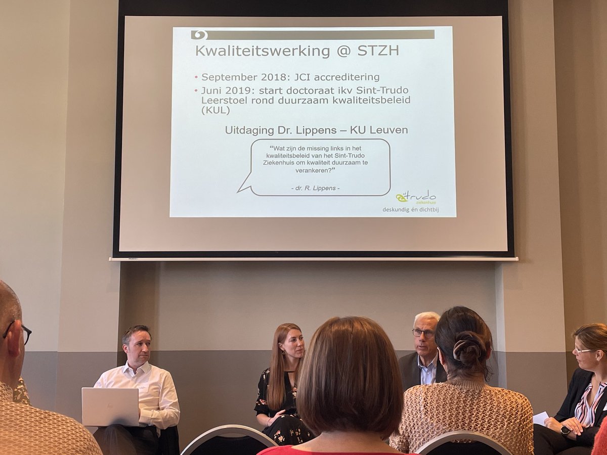 Johan Hellings (@johan_hellings) on Twitter photo Inspirerende sessie duurzame kwaliteitszorg vanuit ziekenhuis Sint Truiden - met zelf gefinancierde leerstoel bij #FlaQuM - <a href="/FienClaessens/">Fien Claessens</a> 👍 <a href="/JVlayen/">Joan Vlayen</a> professioneel gemodereerd door @veradetroyer @ZorgnetIcuro <a href="/krisvanhaecht/">Kris Vanhaecht</a> Inspirerende sessie duurzame kwaliteitszorg vanuit ziekenhuis Sint Truiden - met zelf gefinancierde leerstoel bij #FlaQuM - <a href="/FienClaessens/">Fien Claessens</a> 👍 <a href="/JVlayen/">Joan Vlayen</a> professioneel gemodereerd door @veradetroyer @ZorgnetIcuro <a href="/krisvanhaecht/">Kris Vanhaecht</a>