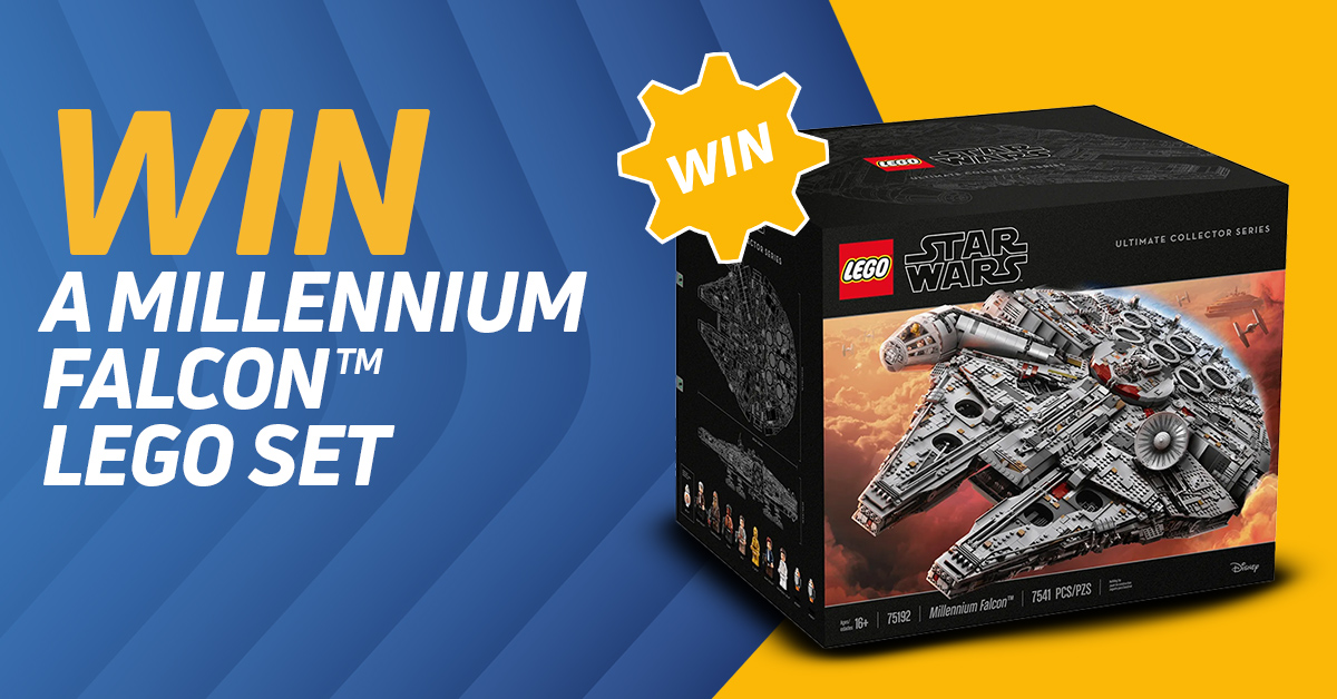 🎊Happy #StarWarsDay! To celebrate we’re giving away a LEGO® Millennium Falcon™ 🎊

To enter, simply #RT&amp;F plus let us know who you’d build this with.

Good luck and #MayThe4thBeWithYou!

Ends 10/05/22.

Full T&amp;Cs: bit.ly/3EXqI5r