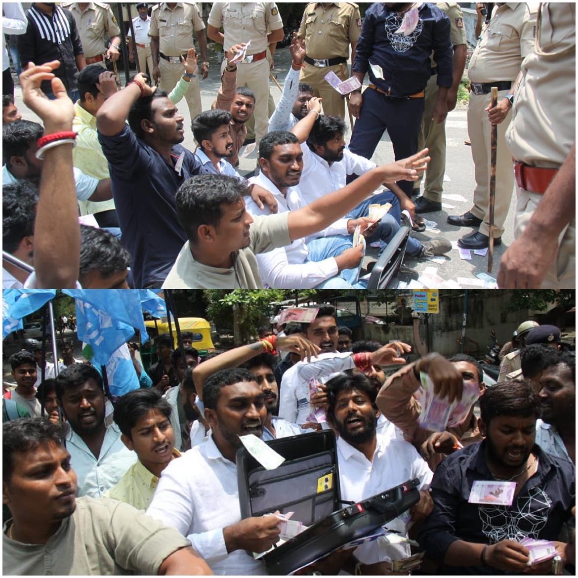 KirthiGanesh1's tweet image. Protest along with @NSUIKarnataka members against Higher Education Minister @drashwathcn for being involved in the PSI recruitment Scam. 

#bjpscam #psirecruitmentscam #bjpcorruptionfiles #ashwathnarayan