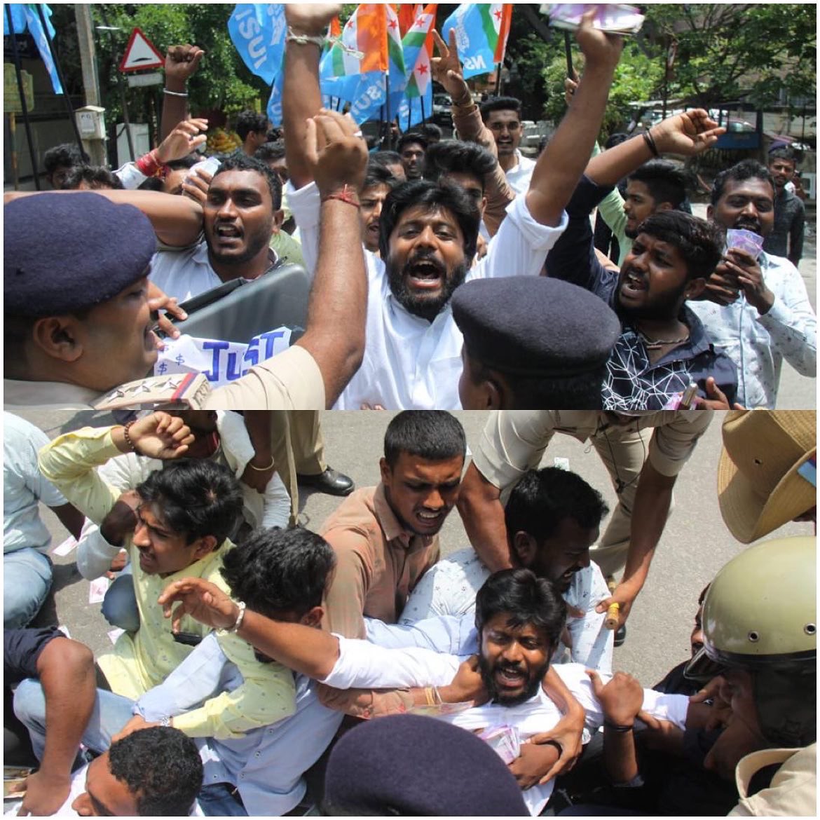 KirthiGanesh1's tweet image. Protest along with @NSUIKarnataka members against Higher Education Minister @drashwathcn for being involved in the PSI recruitment Scam. 

#bjpscam #psirecruitmentscam #bjpcorruptionfiles #ashwathnarayan