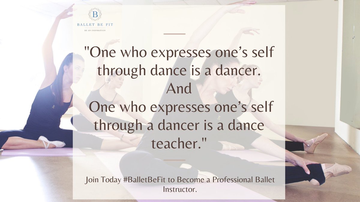 "One who expresses one’s self through dance is a dancer. One who expresses one’s self through a dancer is a dance teacher."
.
#ballet #balletdancer #Dancer #music #selflove #Expression #feelings #love #passion #Dreamcatcher #ballettutor #join <a href="/BalletBeFit/">TeachBalletBeFit</a>