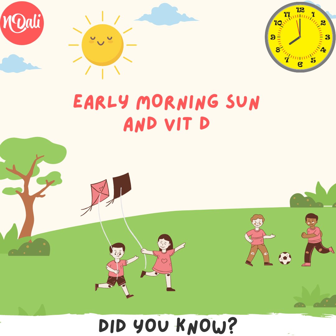 ndali_nigeria's tweet image. Did you know?

The precursors of Vitamin D present in your skin are activated by the sun. So soaking in morning sun from 7am to 9am is a good idea health-wise that helps generate Vitamin D. So get into that morning sun today.
#healthyliving #ndaliapp #somethingdelicious #vitD