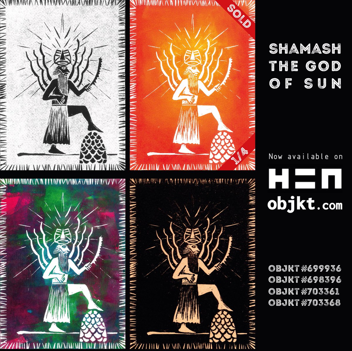 samsaam (@samsaamfadaei) on Twitter photo 🔥Shamash, the God of Sun🔥
🔻shamash collection now available on
🔗hicetnunc.art/objkt/699936
🔗hicetnunc.art/objkt/698396
🔗hicetnunc.art/objkt/703361
🔗hicetnunc.art/objkt/703368
#NFTdrop #NFTCollection #NFTshill #shillyounft #dropnft #NFTCollection #goddess 🔥Shamash, the God of Sun🔥
🔻shamash collection now available on
🔗hicetnunc.art/objkt/699936
🔗hicetnunc.art/objkt/698396
🔗hicetnunc.art/objkt/703361
🔗hicetnunc.art/objkt/703368
#NFTdrop #NFTCollection #NFTshill #shillyounft #dropnft #NFTCollection #goddess