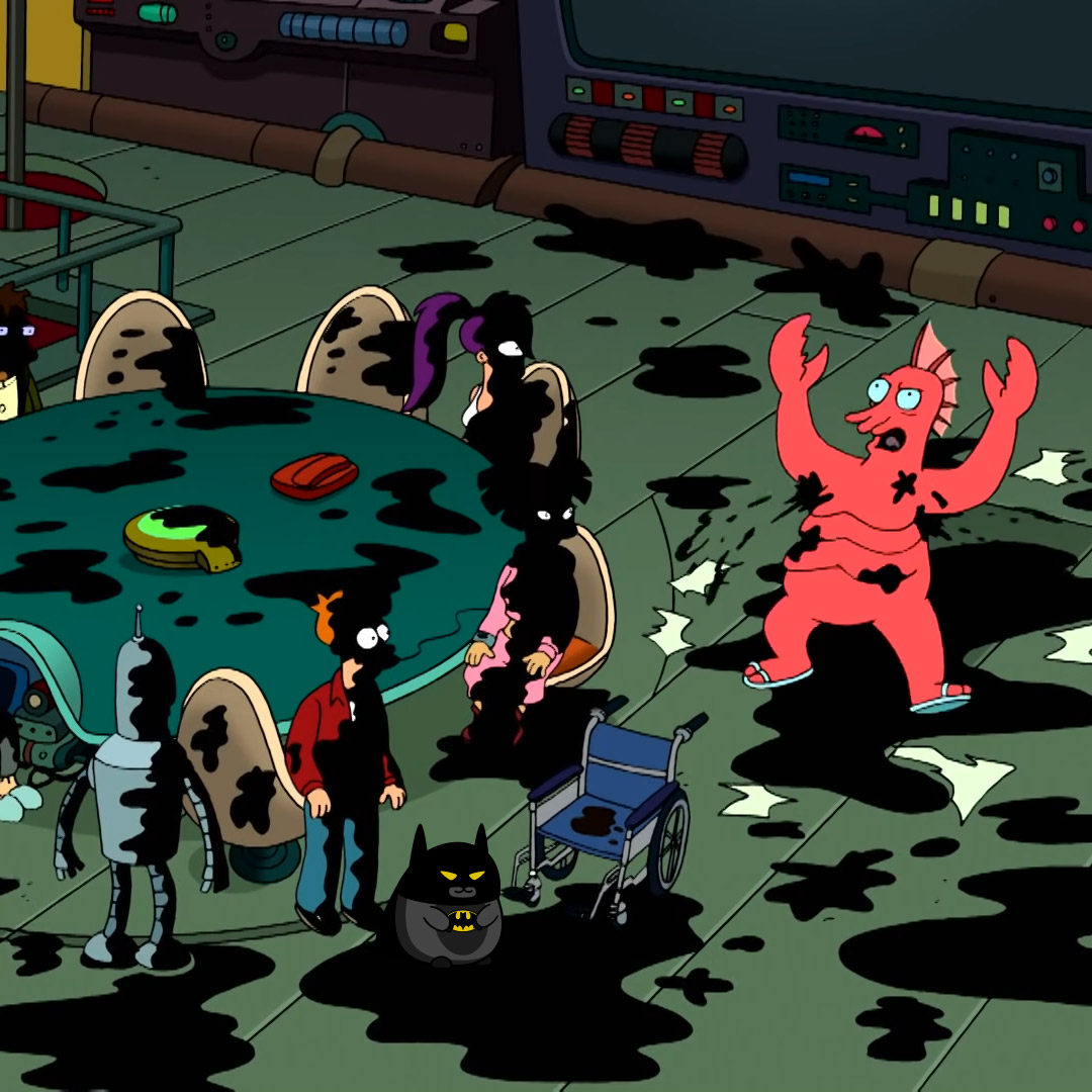 DoofyTheHamster's tweet photo. What😳 #Futurama #Batman #cartoon #NFT #NFTs #NFTCommunity #nftart #art #doofy https://t.co/gHatjckgK1