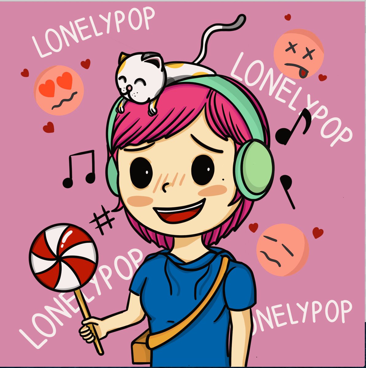 hanhnguyendung's tweet photo. I never thought I'd be able to dive into LonelyPop’s world like this. This is a fresh Fan-Art and my 3rd Fan-Art and wanna show my love for our family. I’m not alone anymore.
#lonelytogether #LonelyPopFanArt 
@BushRobins 
@0xstudio 
@rei_0xstudio 
@PancakeSyrupNFT
@0xMrVortex https://t.co/6rg8bhHqyo