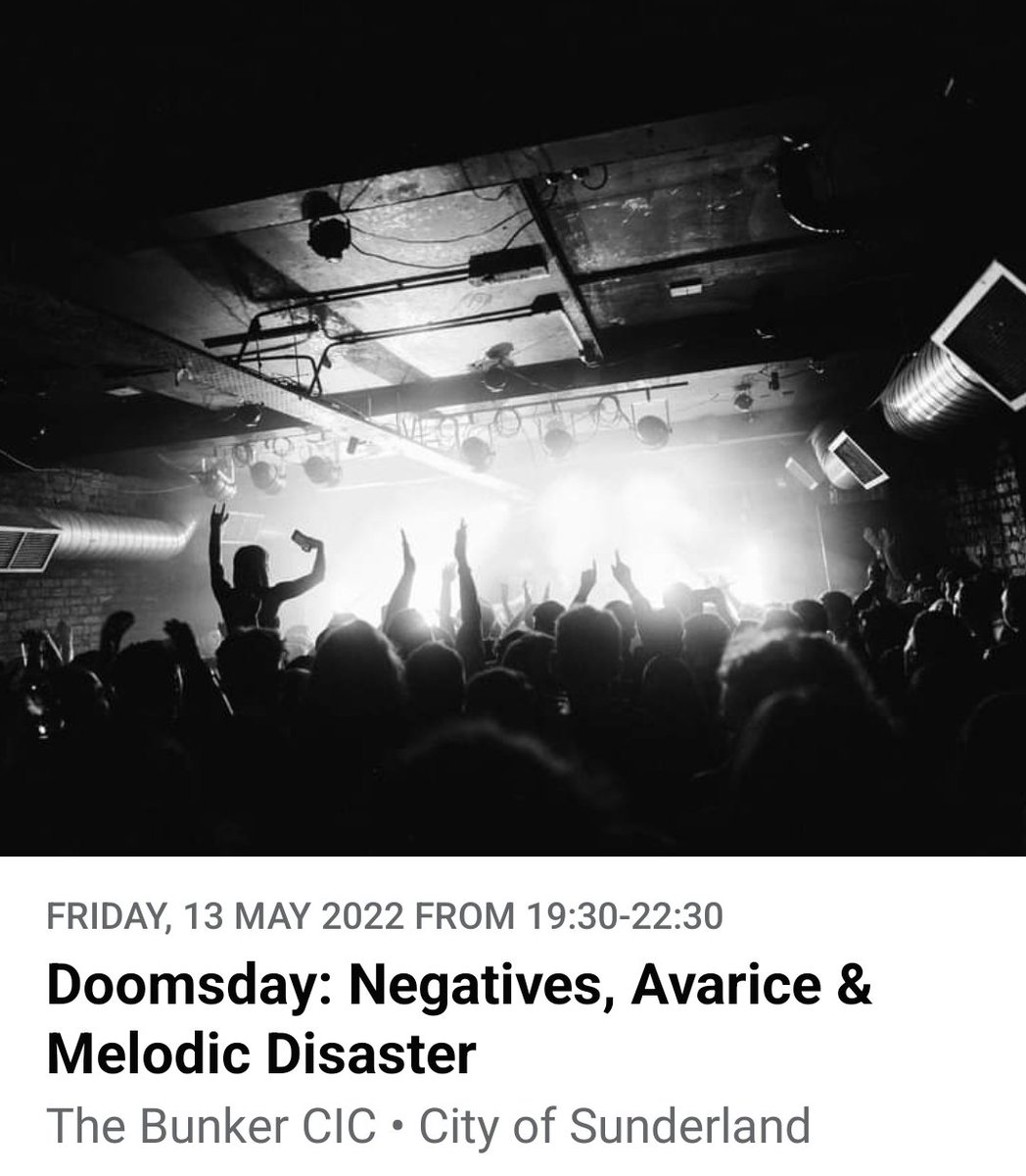 GIG ANNOUNCEMENT!!!!
we'll be playing at the bunker in Sunderland on Friday the 13th of May 
#skatepunk #hardcorepunk #gotico #punksnotdead #nofx #punkmusic #skatepunk #punkhardcore #skapunk #melodichardcore #punkrocker #galeriadorock #kissfm #punkband #iloverocknroll
