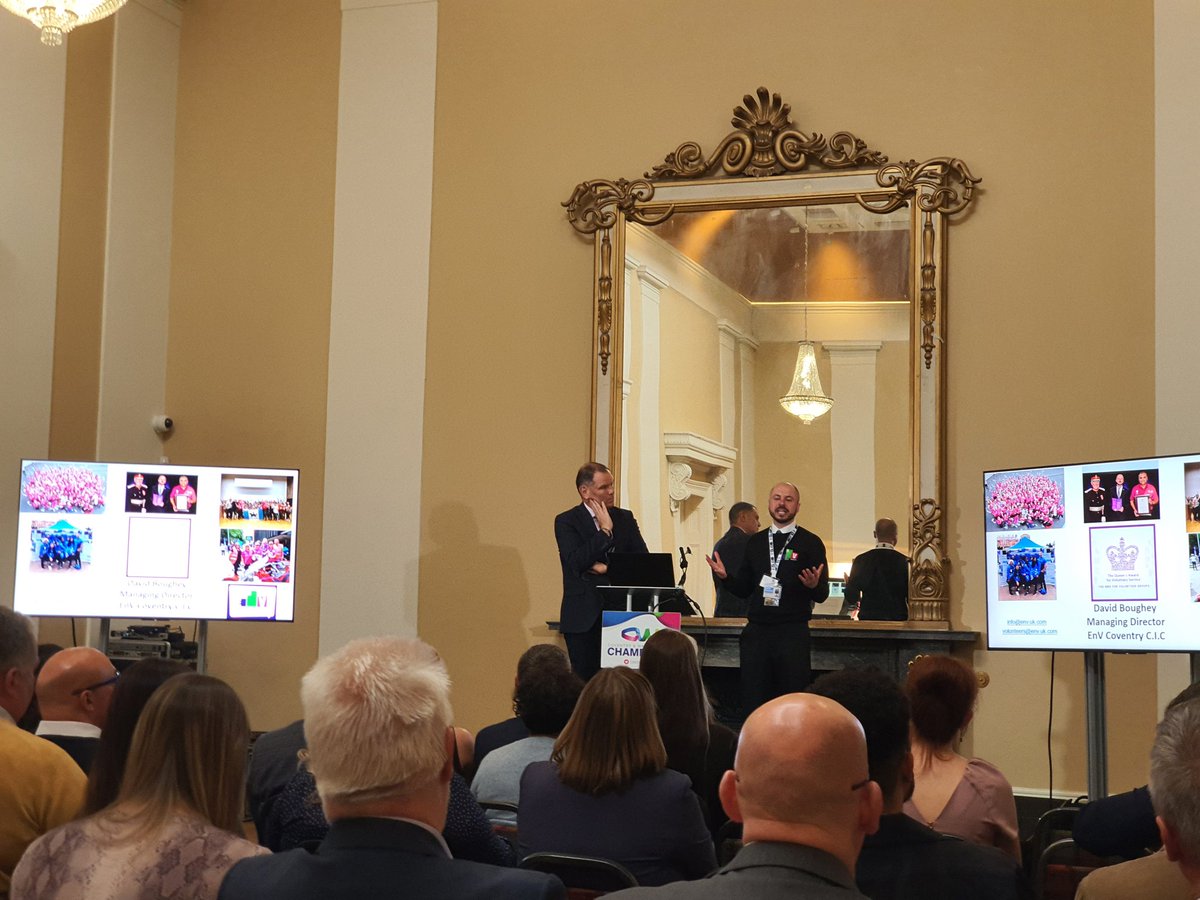 Damini Sharma (@daminiksharma) on Twitter photo Amazing hearing from David Boughey today at <a href="/CWCHAMPIONS/">Coventry & Warwickshire Champions</a>. Congratulations to <a href="/EnV_Coventry/">EnV C.I.C - Events need Volunteers!</a> on being awarded the Queens Award! So inspired by the work that you are doing!
#Coventry #business #givingback Amazing hearing from David Boughey today at <a href="/CWCHAMPIONS/">Coventry & Warwickshire Champions</a>. Congratulations to <a href="/EnV_Coventry/">EnV C.I.C - Events need Volunteers!</a> on being awarded the Queens Award! So inspired by the work that you are doing!
#Coventry #business #givingback