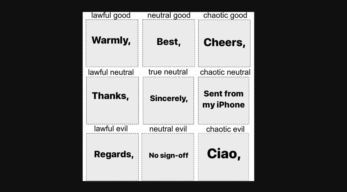 br0wnd's tweet photo. @ducksauz Hmm, don't know how you'd align with that.  Neutral evil? https://t.co/QRvl1mFli4