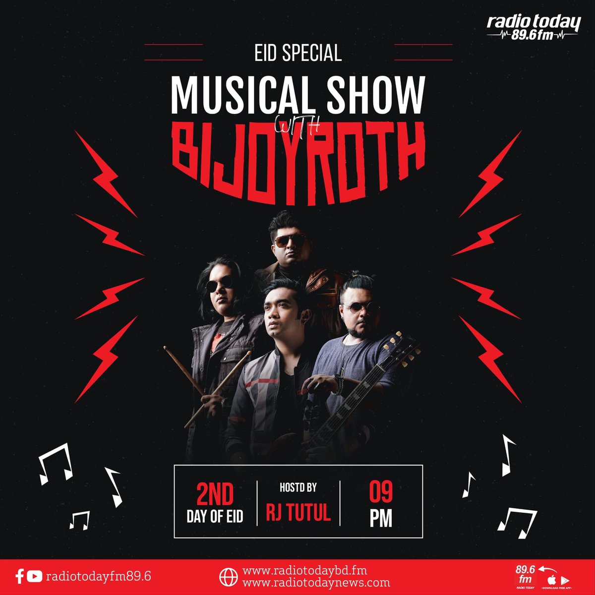 YaminElan's tweet photo. Tonight at 9:00 PM on Radio Today 89.6 FM. My band BjoyRoth. #BjoyRoth #YaminElan #HosniYaminElan #Elan https://t.co/0hUn24kSeL
