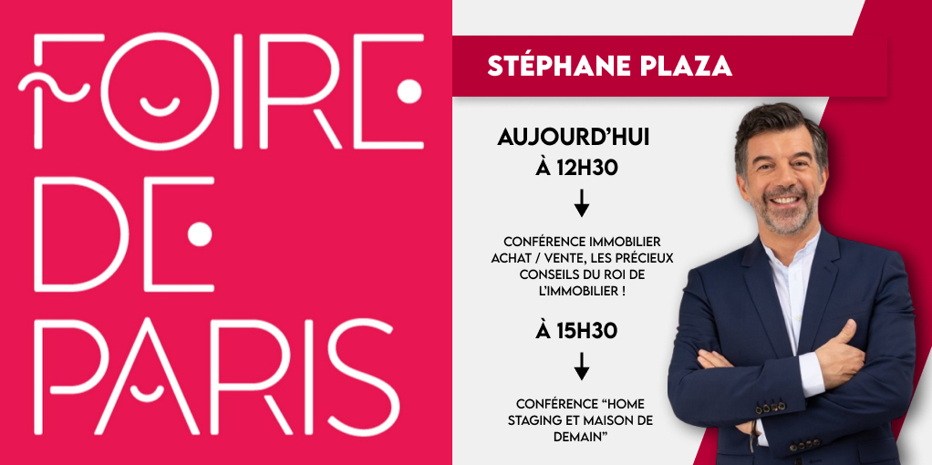 agrip2703's tweet photo. Stéphane Plaza est aujourd'hui à la @foiredeparis !
Il y tiendra deux conférences dans la journée 👇

#AmazonFoireDeParis 
@AmazonNewsFR https://t.co/YON2SYepko