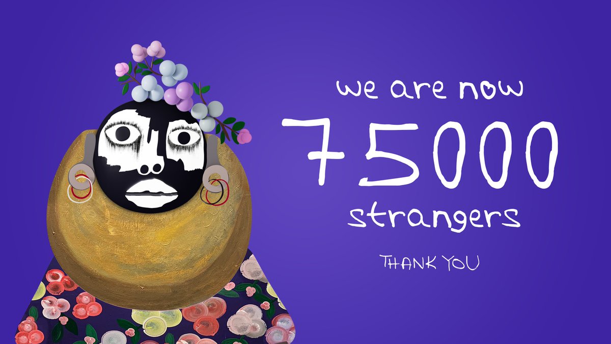 Art + Community + Utility = Strangers 🧿
#WeAreAllStrangers