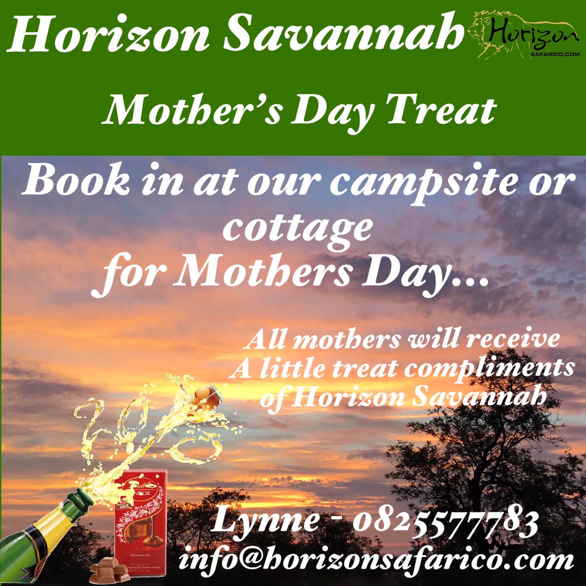 Mother’s Day treat. Book in to the Horizon Savannah Cottage or Campsite this Mothers Day - stay for three nights and pay for two.
#dinokeng #weekendgetaway #camping #mothersday