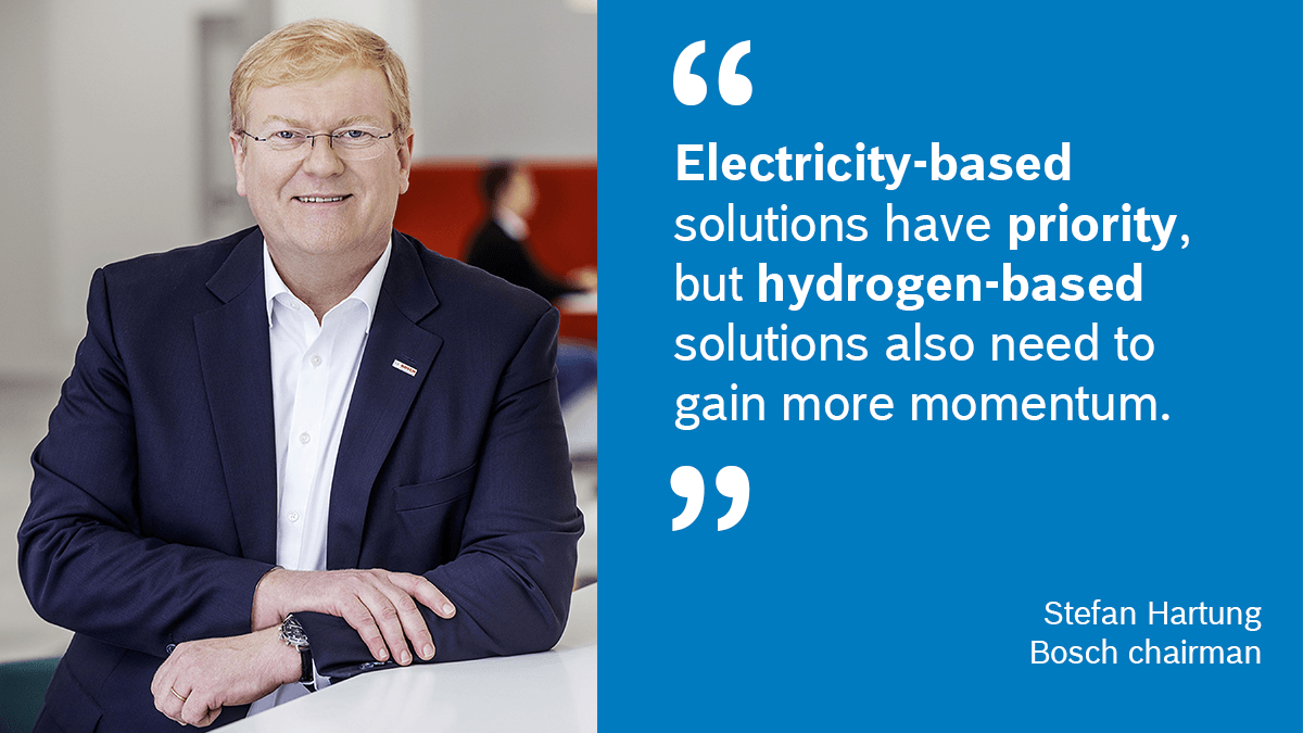 Bosch to invest billions in #climateneutral technology: Over 3 years, we will be investing some €3 billion in technology such as #electrification and green #hydrogen to drive alternative heating and mobility forward. More: bit.ly/BoschAPC22 #BoschAPC
