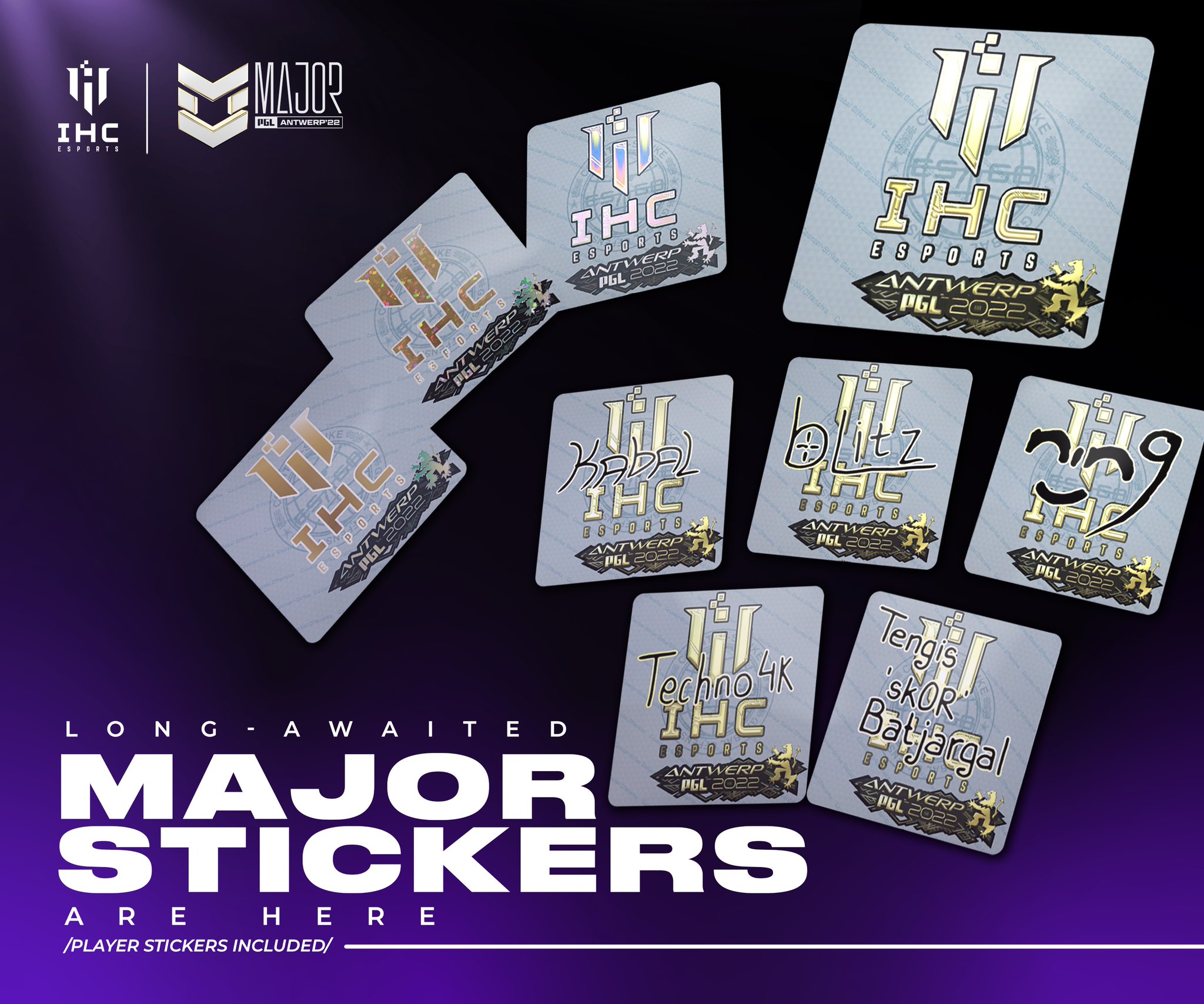 IHC Official on Twitter "IHC Esports MAJOR STICKER 🔥 NEW Team IHC