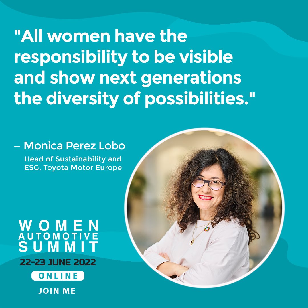 WomenAutoNetwrk's tweet photo. All kinds of diversity is needed to move forward in the society and in the corporation.
- Monica Perez Lobo
Toyota Motor Europe
#WomenAutoNetwork #womeninautomotive #automotiveleaders #rolemodels #leadership #automotive #diversity #diversitydrivesinnovation https://t.co/CcfRsV4gjY