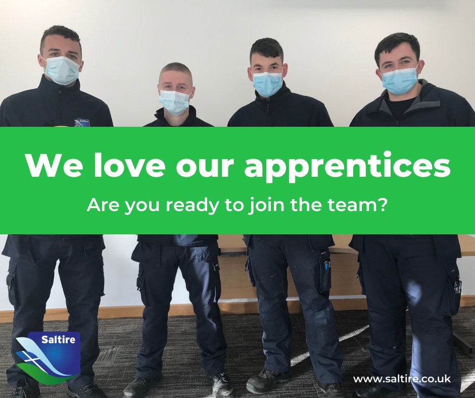 saltire_ltd's tweet photo. We are adding to our fantastic team of #apprentices as we are in need of 2 gas apprentices, who will be asked to sit a BESA test, and 4 electrical apprentices who have already passed their SECTT assessment. Are you ready to join the team? apply at vacancies@sfml.co.uk #appren ... https://t.co/LoXWhUQb02