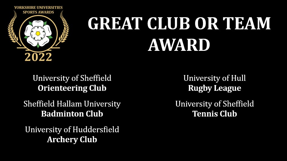Our second #YUSA22 award shortlist is for the Great Club or Team Award...