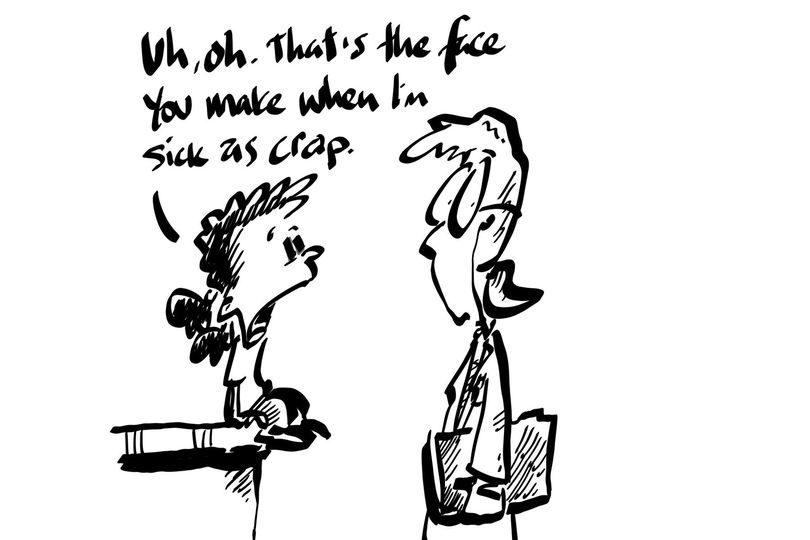 drmaypole's tweet photo. Homework for all #clinicians: our #patients watch our cues when they expect or dread we are conveying difficult #diagnoses or #prognoses (especially #kids!). Help everyone and try to prepare yourself for such times; don’t underestimate the power of the wingman! #graphicmedicine https://t.co/yazhX5QZyT