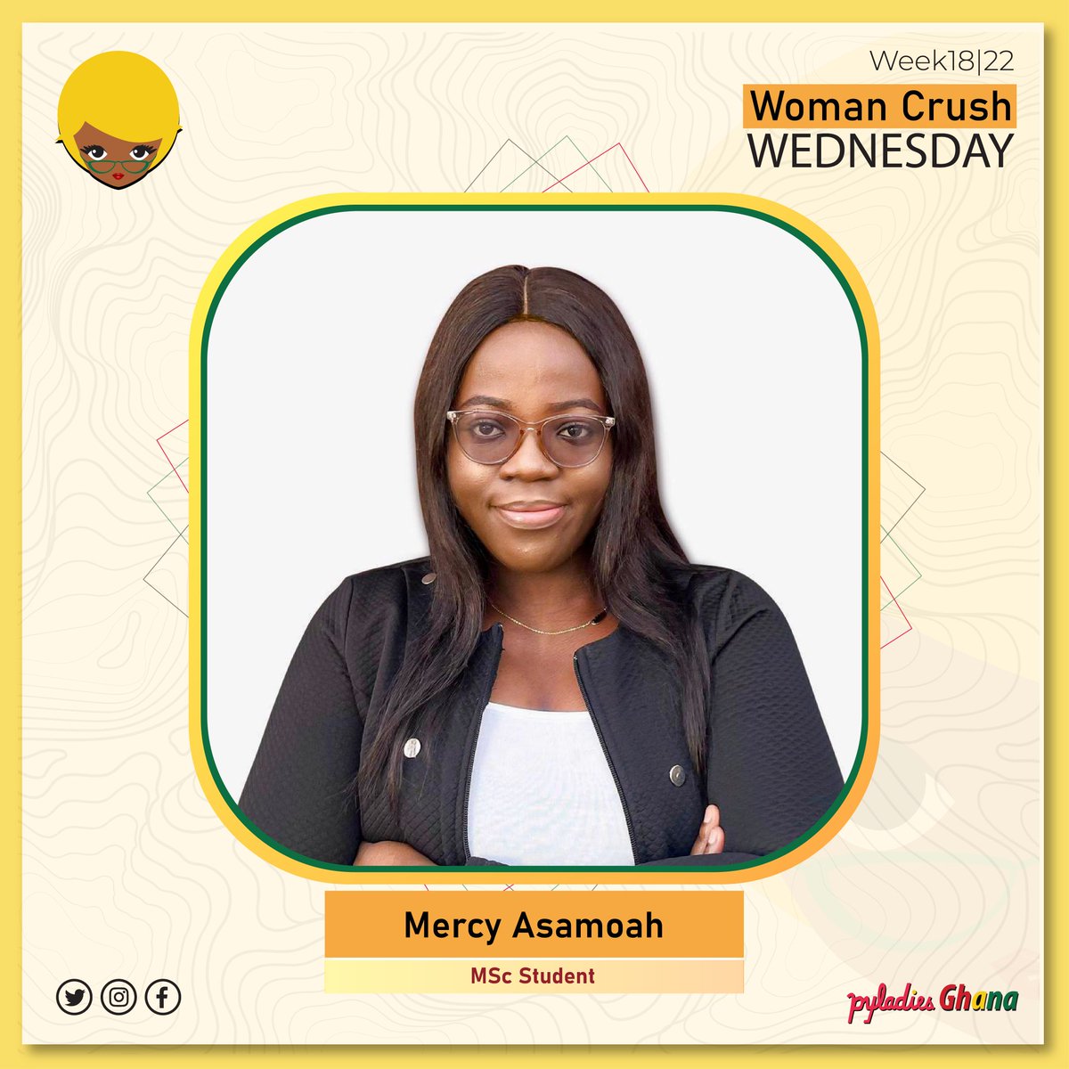 PyLadiesGhana's tweet image. Meet our #WCW Mercy Asamoah ( @__Cy__), currently an MSc student at the McGill University, Canada.
Mercy uses #Python to make predictions and analysis in #MachineLearning and #DeepLearning.
Also, she teaches newbies basics of python.
Go #PyLady !!!
#PyLadiesGhana