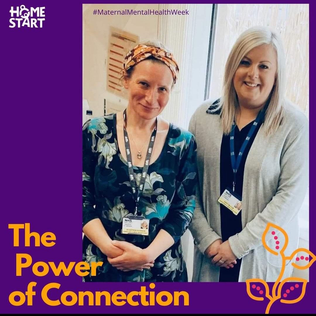 During #MaternalMentalHealthWeek our staff and #volunteers are taking part in #PerinatalMentalHealth training later today. Delivered by Saffron and Kirsty from @DGNHS Perinatal Mental Health Team. #thepowerofconnection