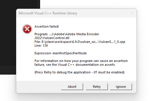 ravi3dfx's tweet image. @Adobe @creativecloud @AdobeCare @AdobeResearch @AdobeVideo
#AdobeMediaEncoder is encounter this issue while opening the Media Encoder on PC. Please helpme how to fix this issue ,or a Solution quickly.
Please look at the Screen Shot . 🧐🥺