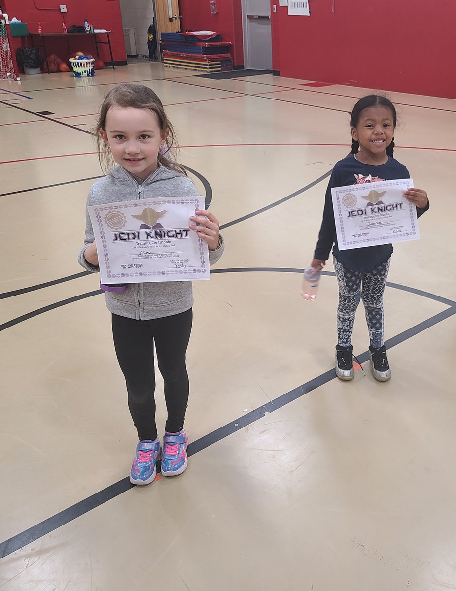 Bradley_School's tweet photo. Our kindergarten students successfully completed Jedi Knight Training in P.E. and T.E.A.M.! @MrsConlonPhysEd https://t.co/ogKDVSbGMg
