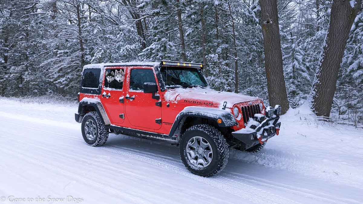 I think winter has finally lost it's grip here in Northern Michigan!  This was taken back in January.  Today it's 44 degrees out. . and looks like no more nights down in the below freezing temps ahead!  Welcome Spring to #michigan! @Jeep #jeep #WeGetOutside #hellospring