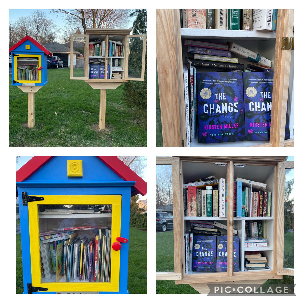 I’m excited to share that my @LittleFreeLibrary was chosen to receive 2 copies of this month’s Good Morning America Book Club selection, The Change! @gmabookclub @kirstenmillerbooks @williammorrowbooks