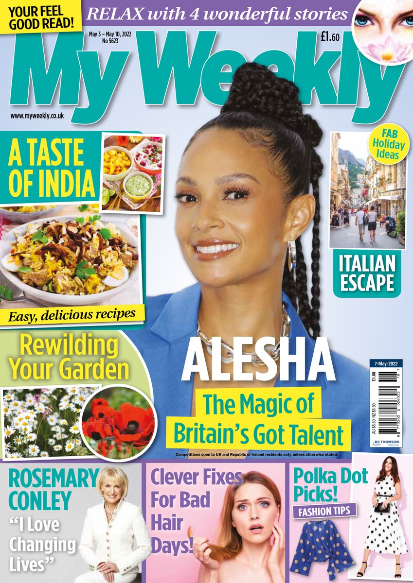 Great fiction in this week's issue of @My_Weekly  including a brilliant one from @EveWithAnN, author of the fabulous #TwelveDaysInMay, plus an excellent story inspired by #Wordle and crosswords, from @JulieDawnBaker2 #fiction #shortstories