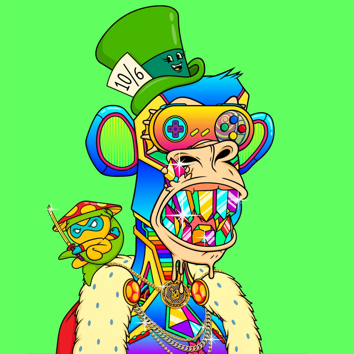 Feel this Robotic Royalty deserves a new castle🤖👑

🍄 Follow Me and <a href="/PsychonautApeD/">Psychonaut Ape Division</a> 
🍄 Tag 3 Kings/Queens
🍄 Like and RT

Winner drawn 4:20pm UTC Friday (6th May)

Good luck fam! 🎉

#NFTGiveaways #NFTGiveaway #PADFam