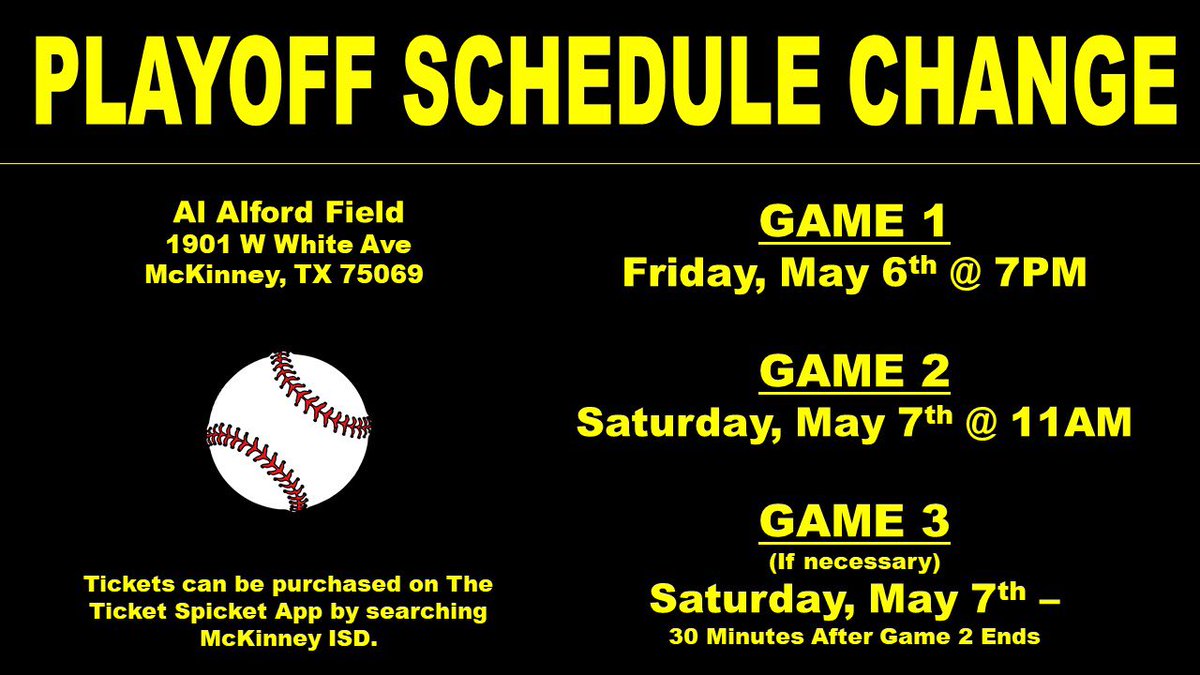 🚨PLAYOFF SCHEDULE CHANGE🚨