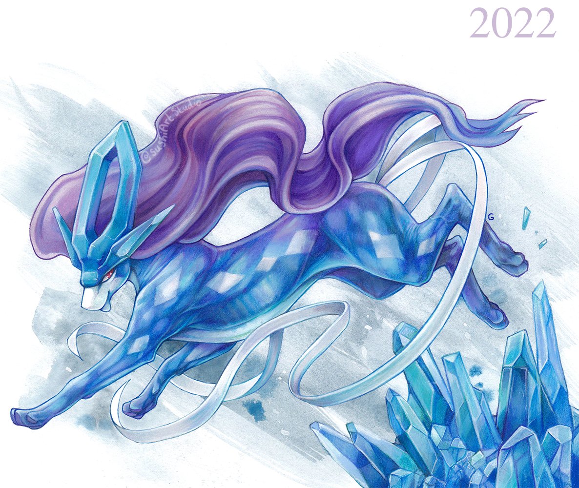 「Redraw of an old suicune art I found rec」|Sushiのイラスト