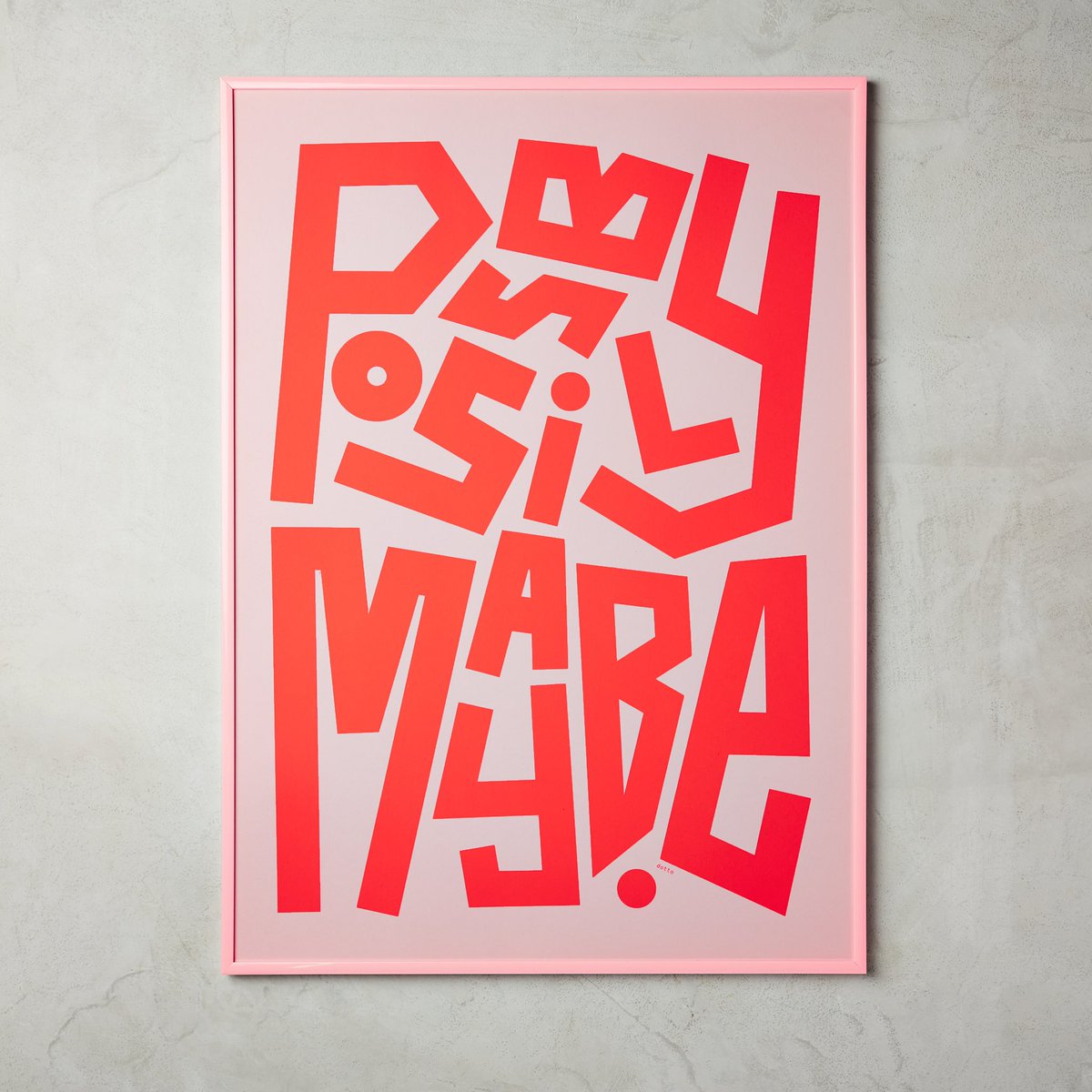 dotto_studio's tweet photo. Possibly Maybe
Limited edition screen print
Gloriously clashy pink and red.
Latest one winging its way over to Philadelphia, which is proper ace
https://t.co/9yRCxX62cz https://t.co/bqukwFbAqi