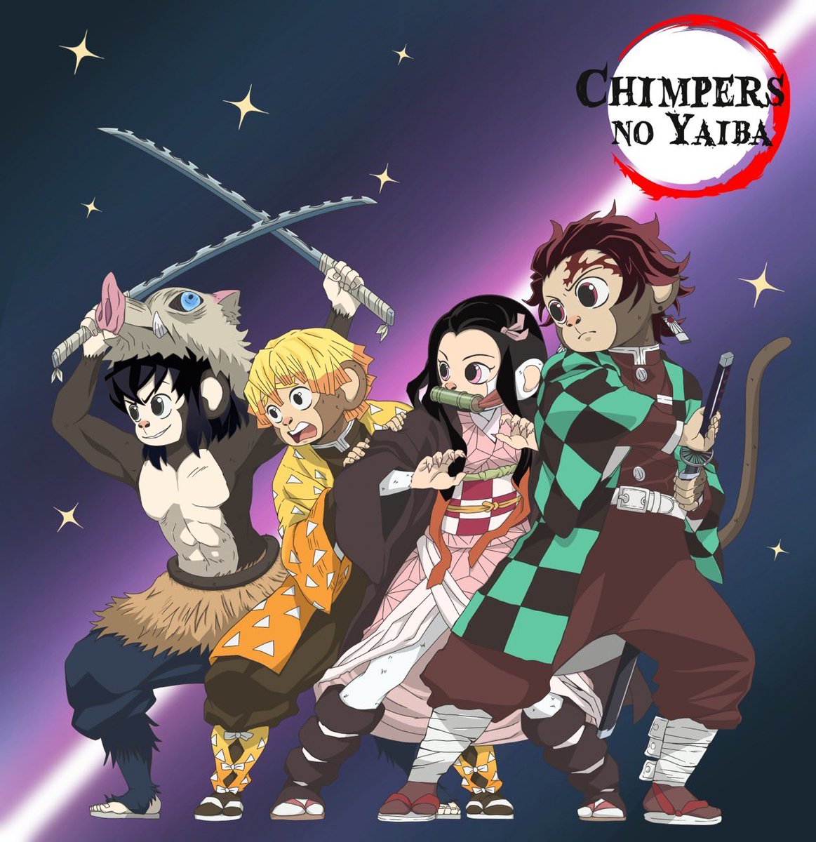 Chimpers assemble! Who’s ready to slaying some demons tonight! <a href="/ChimpersNFT/">Chimpers Archived</a> #chimpersart