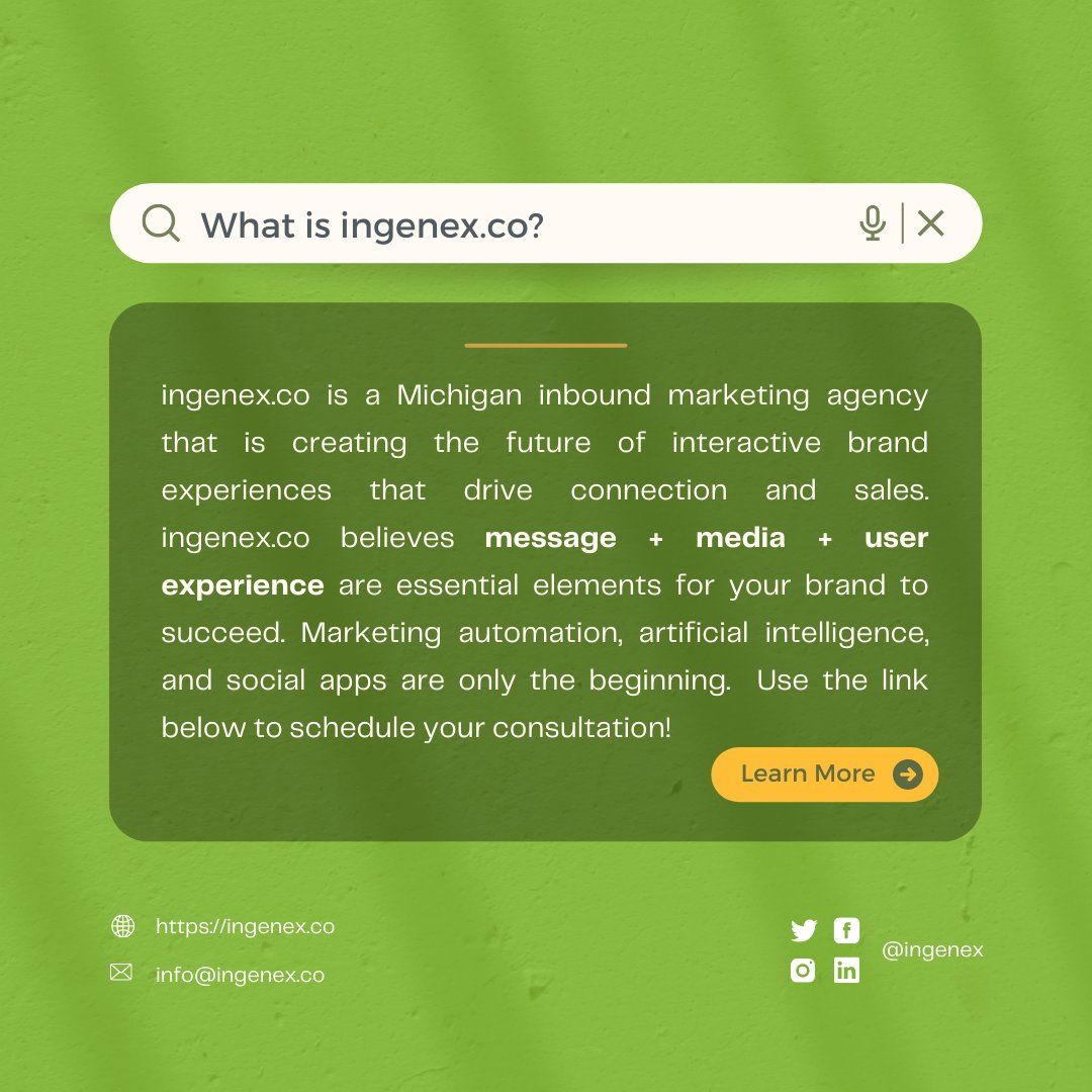 ingenex's tweet photo. Hi there!👋 

Since 2006, ingenex has been creating powerful interactive experiences and building brands for global companies. We believe that message, media and user experience are all essential elements for a brand to succeed. 

Contact us today at https://t.co/QeMxoBy2QE https://t.co/1MwIXVwOqd