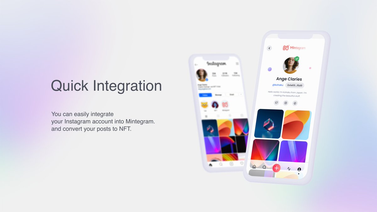 mintegram's tweet image. Mintegram converts your Instagram posts to NFT. 

TikTok soon...  🧨 🚀

Our software team is very tired. All good things are tiring and good things take time. 👀

Mintegram Social Media NFT Marketplace... 

mintegram.com